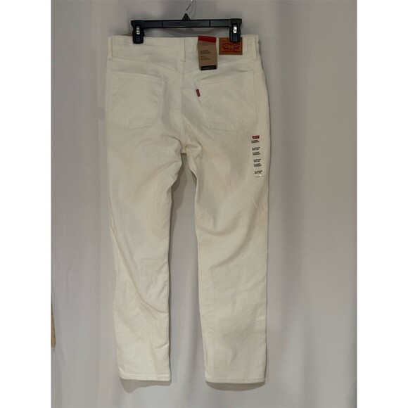 Levi’s Classic Straight Jeans Womens Size 12 White Mid Rise W31 L30 - Picture 7 of 10
